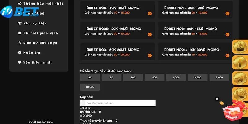 Những thắc mắc khi thao tác nạp tiền cược